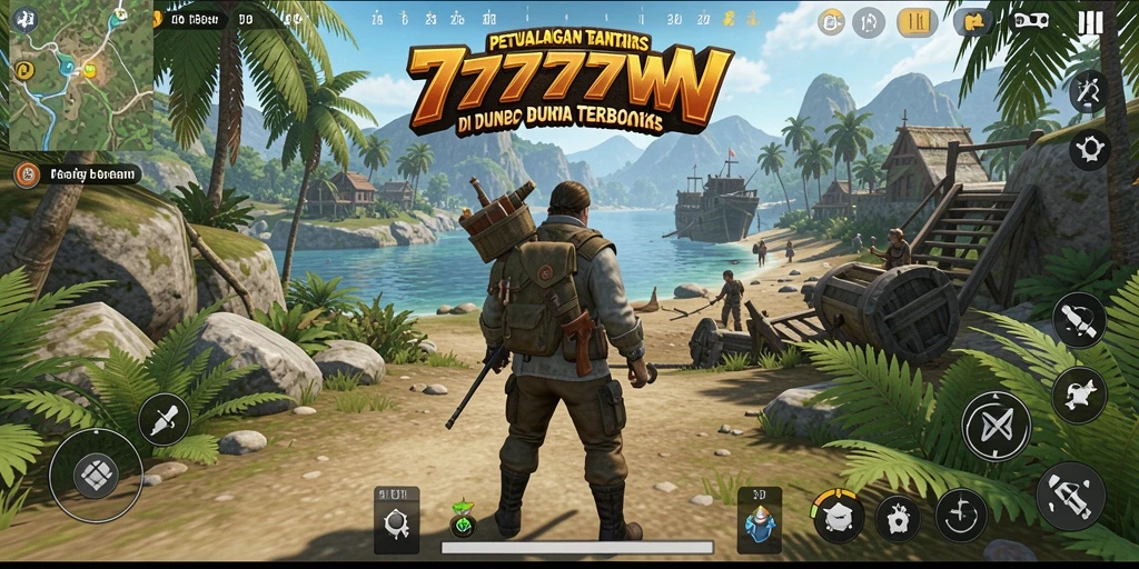 Gameplay seru dan luas dari 7777W yang menampilkan eksplorasi dunia terbuka.