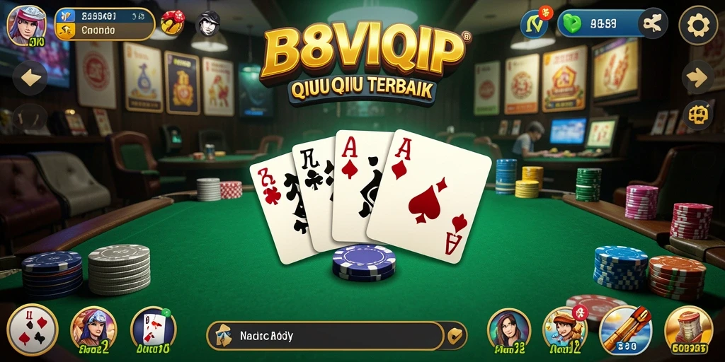 Tampilan gameplay QiuQiu yang seru dan interaktif.