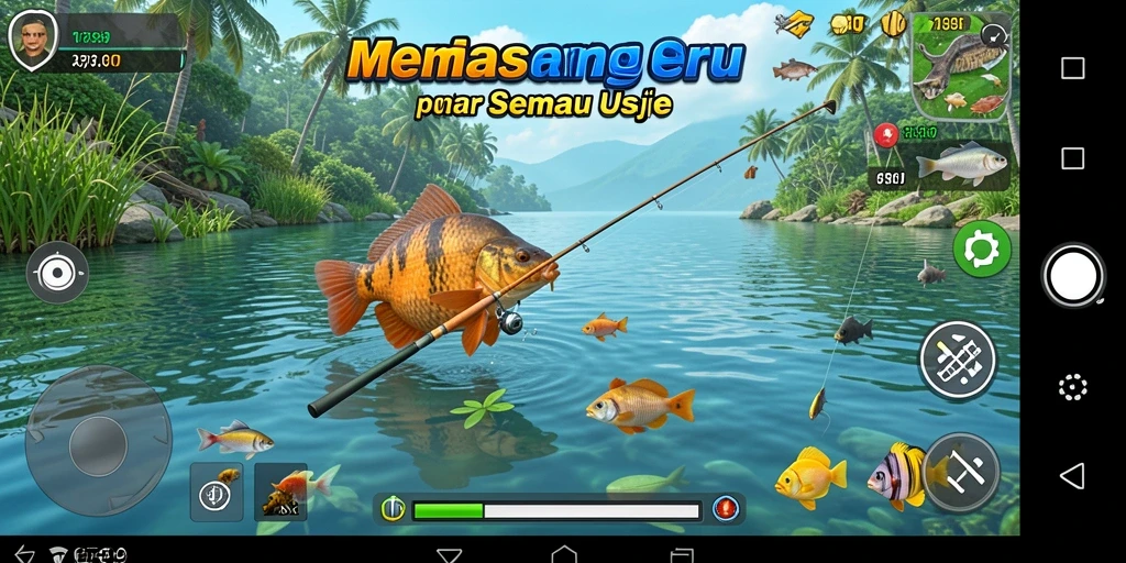 Tangkapan ikan besar dalam gameplay C789 yang seru.