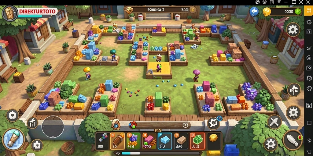 Screenshot gameplay menunjukkan tantangan menarik dalam DIREKTURTOTO.
