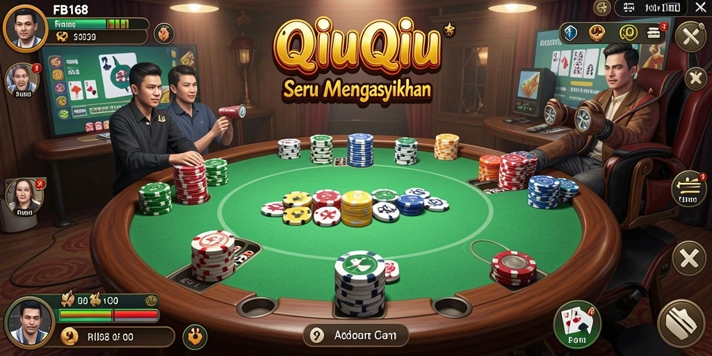 Tampilan gameplay QiuQiu yang mengasyikkan di FB168.