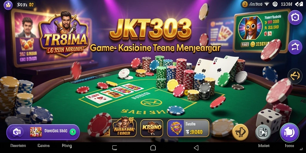 Tampilan gameplay menarik dari game Kasino JKT303.
