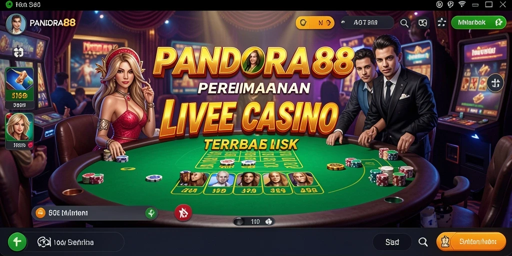 Tampilan gameplay Live Casino PANDORA88 yang menarik dan interaktif.