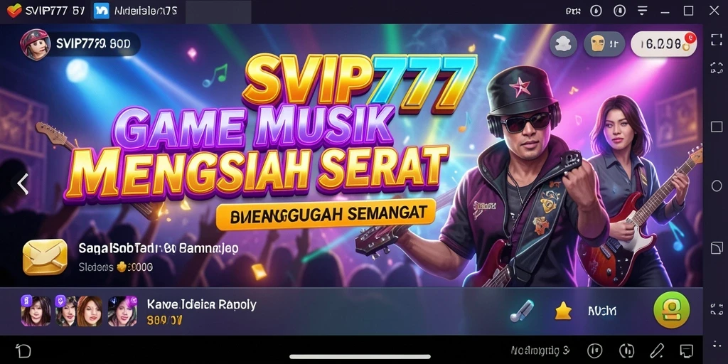 Tampilan dan aksi seru dalam gameplay musik SVIP777.