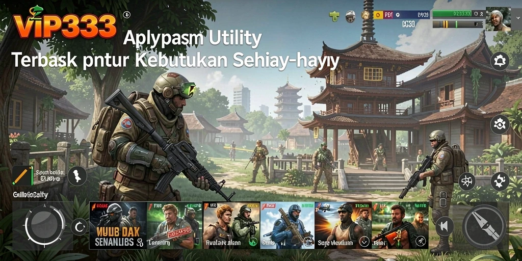 Screenshot utama VIP333 menampilkan berbagai fitur utility yang dapat membantu pengguna.