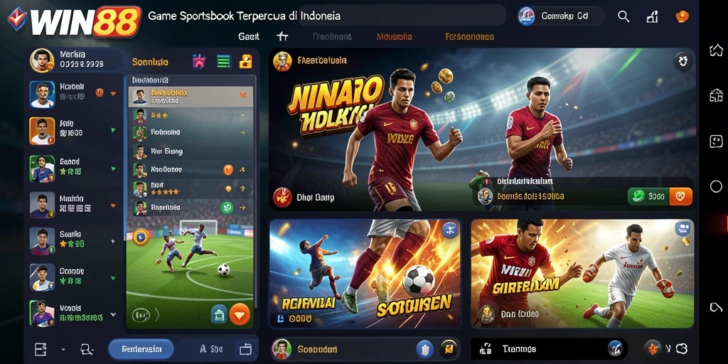Tampilan screenshot gameplay Sportsbook WIN88 yang menarik.