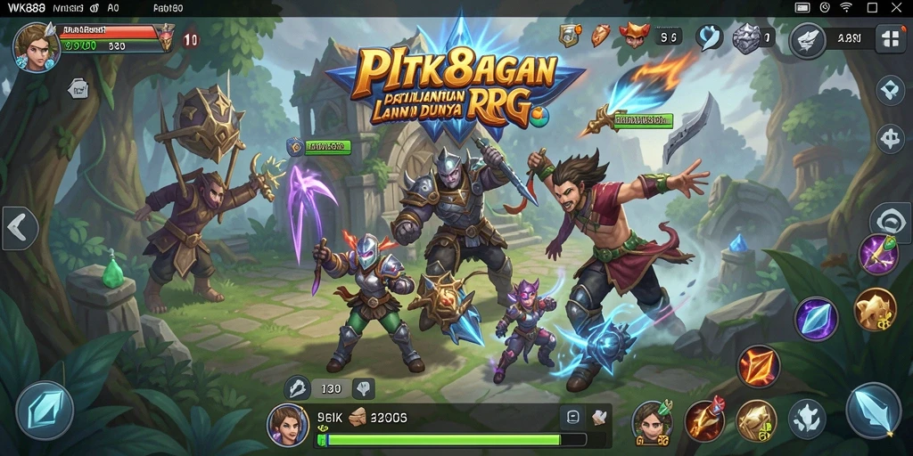 Tampilan gameplay RPG yang penuh aksi dan petualangan.